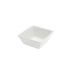 Ceramica bianca quadrata 8x8x4h cm