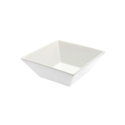 Ceramica bianca quadrata 13x13x4,5h cm