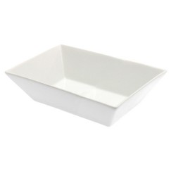 Ceramica bianca rettangolare 20x12,5x6h cm
